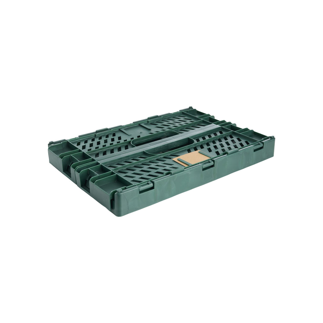 DESIGNSTUFF Slant Collapsible Crate, L, 50x33cm, Deep Green