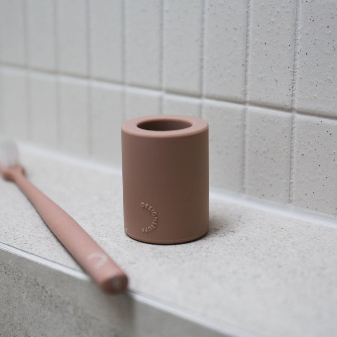 DESIGNSTUFF Toothbrush Holder, Clay