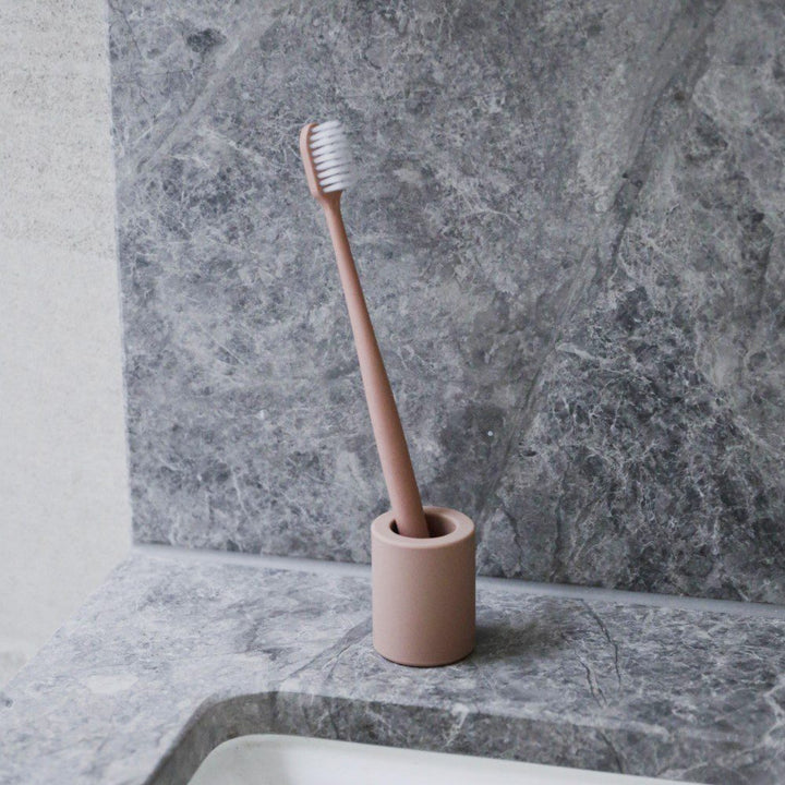 DESIGNSTUFF Toothbrush Holder, Clay