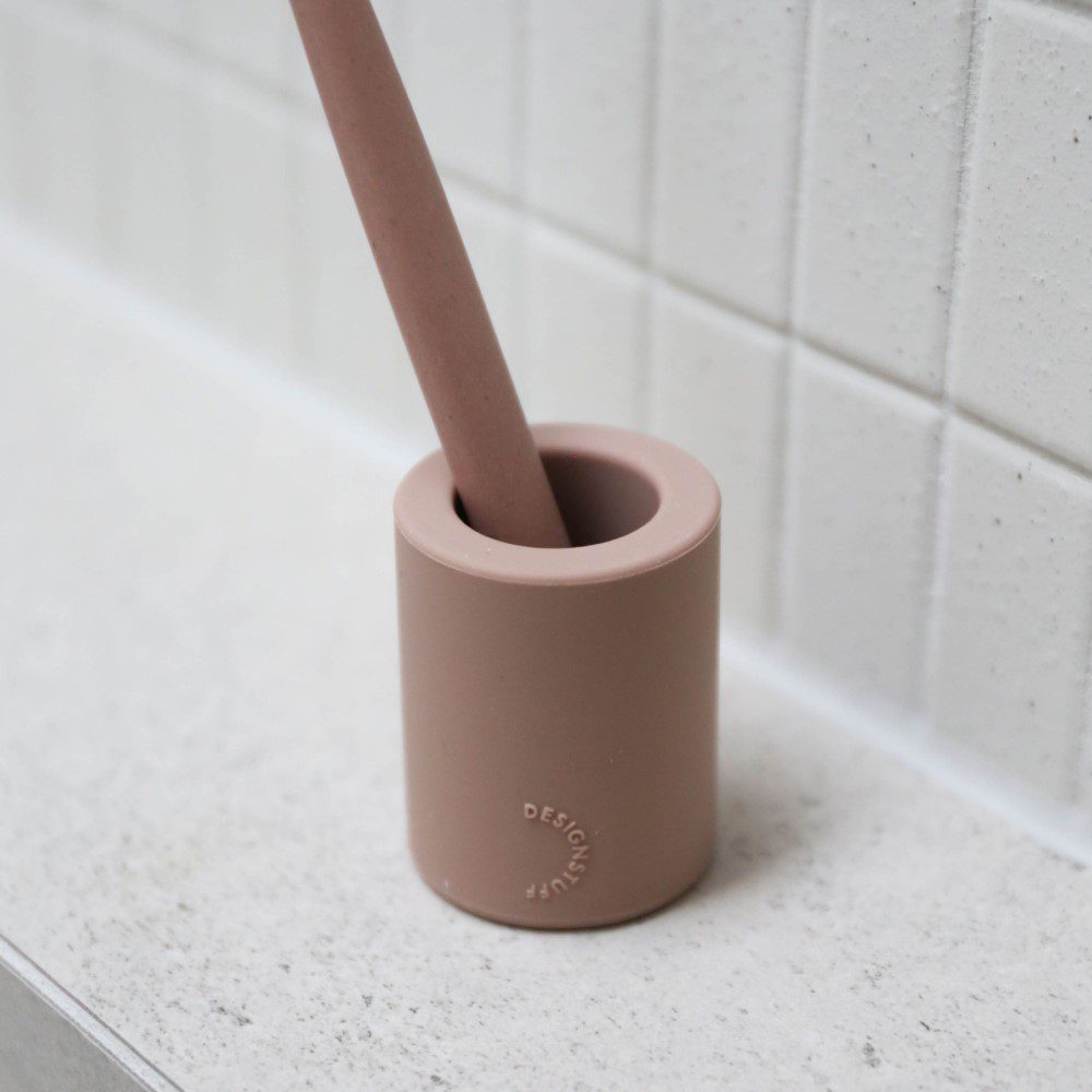 DESIGNSTUFF Toothbrush Holder, Clay