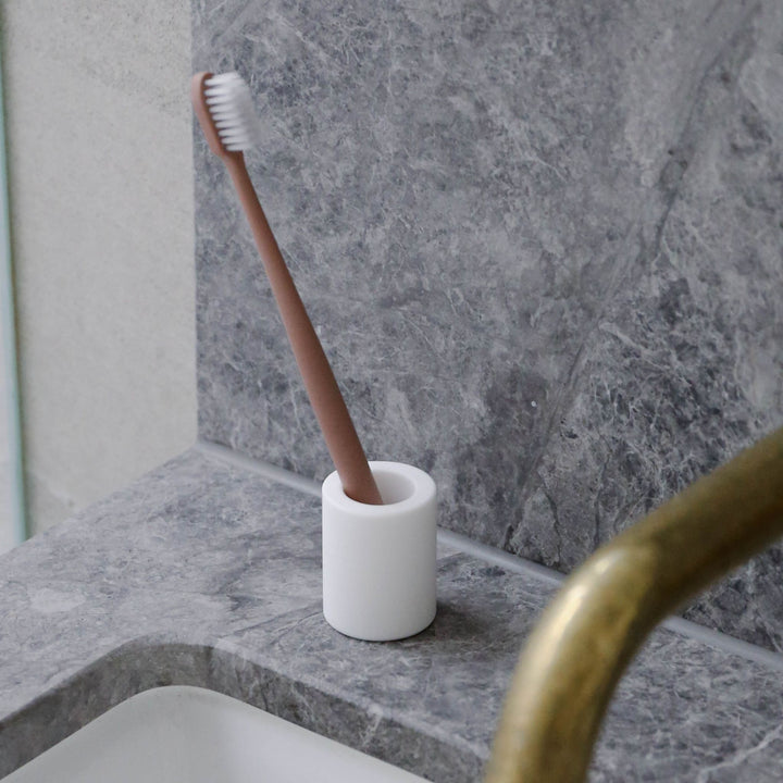 DESIGNSTUFF Toothbrush Holder, White