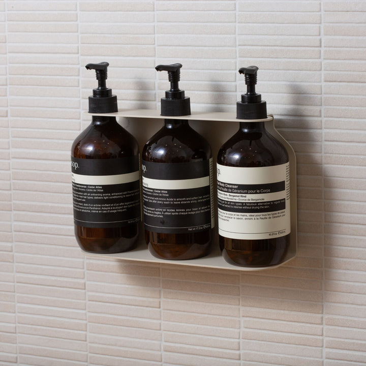 DESIGNSTUFF Triple Soap Dispenser Holder, Sand