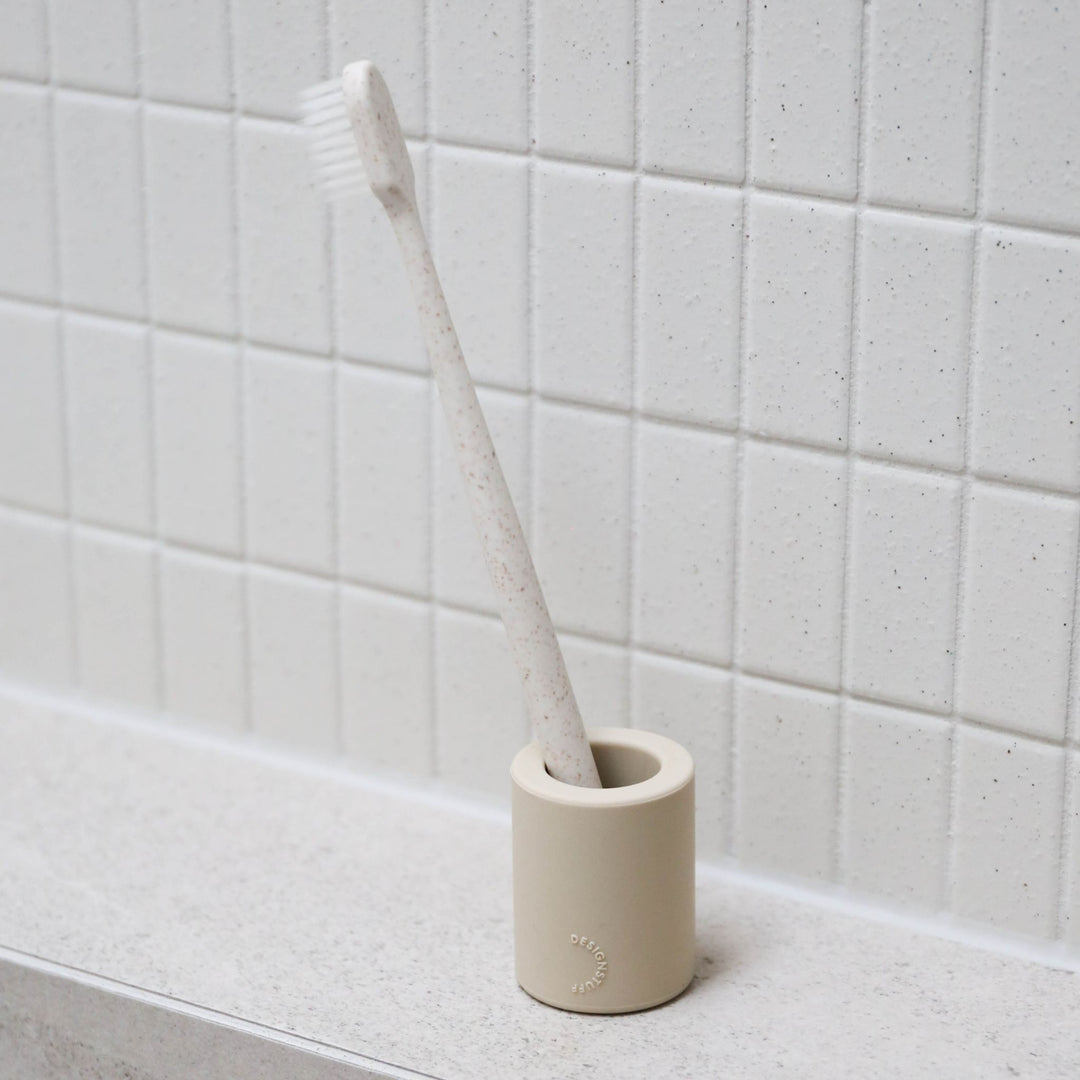 DESIGNSTUFF Wheatstraw Toothbrush, Sand