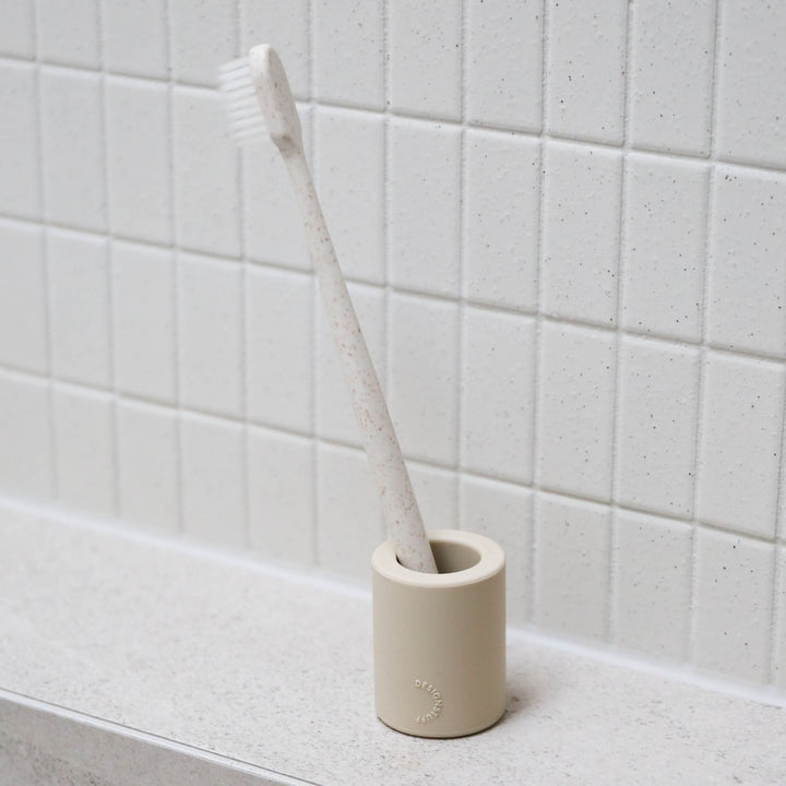 DESIGNSTUFF Toothbrush Holder, Sand