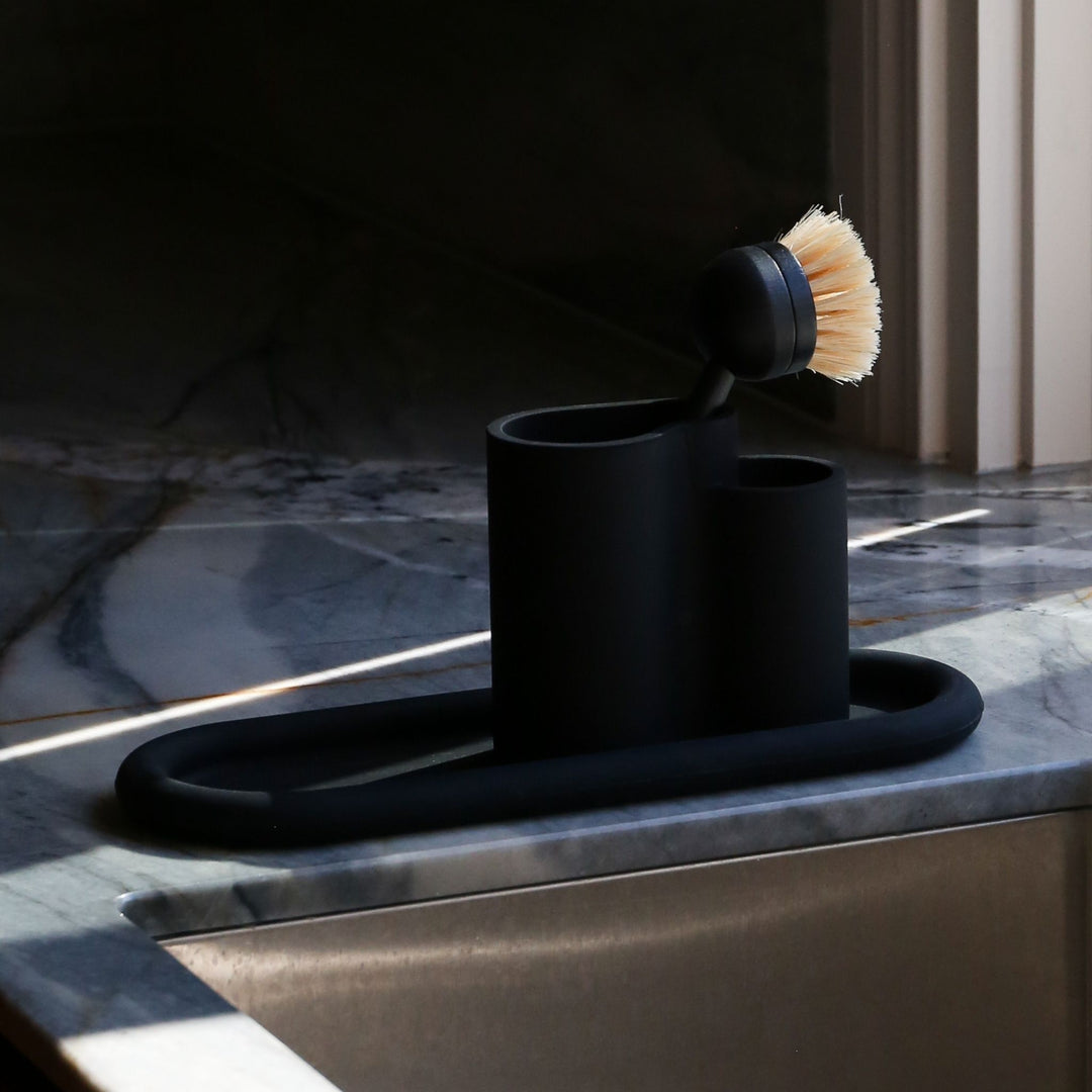 DESIGNSTUFF Bubble Silicone Tray, 35cm, Black