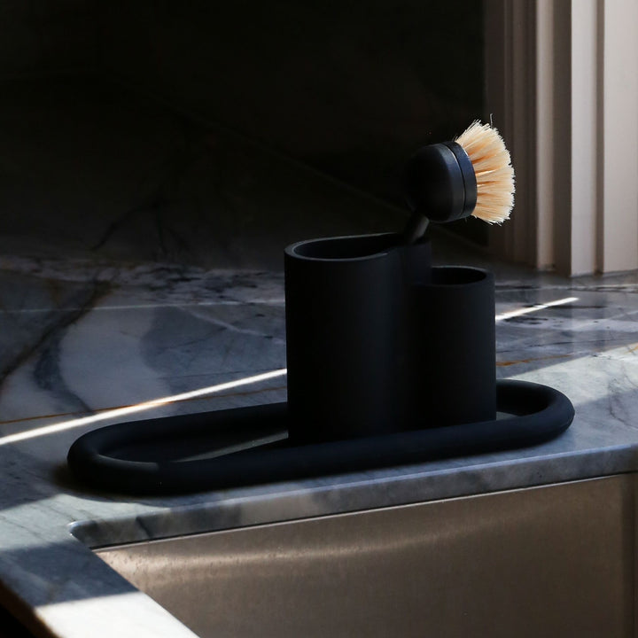 DESIGNSTUFF Bubble Silicone Tray, 35cm, Black