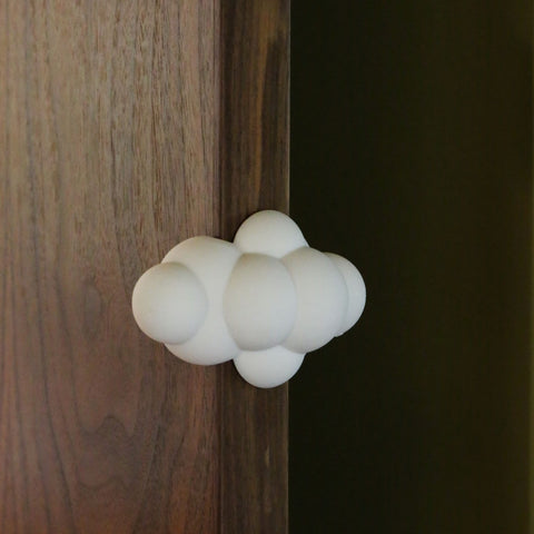 DESIGNSTUFF Cloud Door Stop, Chalk