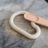 DESIGNSTUFF Curve Silicone Trivet, Sand