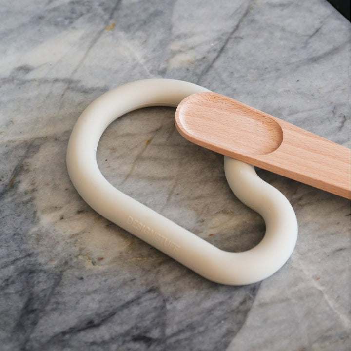 DESIGNSTUFF Curve Silicone Trivet, Sand