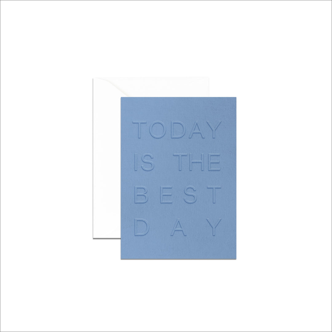 DESIGNSTUFF Greeting Card, Best Day