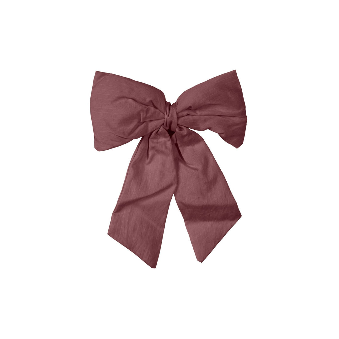 DESIGNSTUFF LUVA Bow w/ Tree Clip, Burgundy