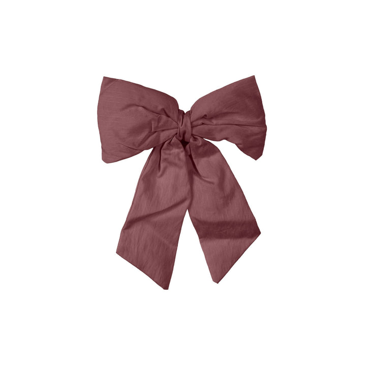 DESIGNSTUFF LUVA Bow w/ Tree Clip, Burgundy
