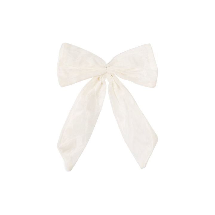 DESIGNSTUFF LUVA Bow w/ Tree Clip, Mesh Cream