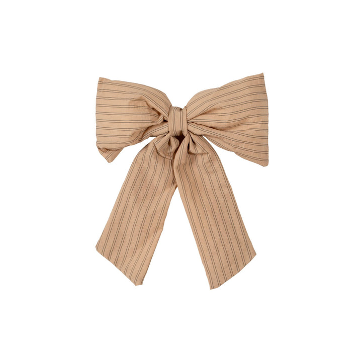 DESIGNSTUFF LUVA Bow w/ Tree Clip, Stripe Sage/Black