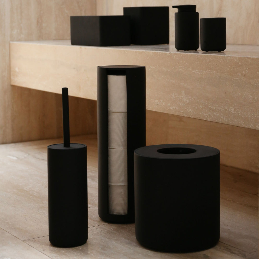 DESIGNSTUFF ARC Tumbler/Toothbrush Holder, Black