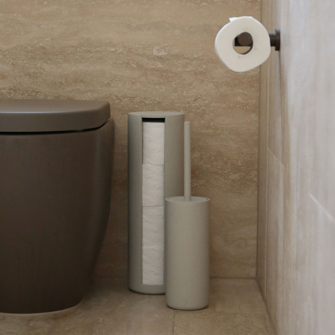 DESIGNSTUFF ARC Toilet Brush, Stone
