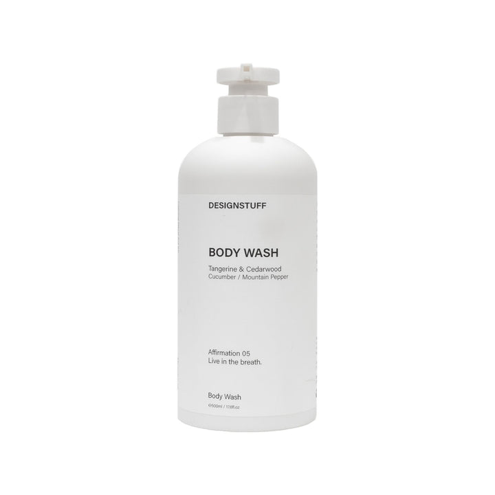 DESIGNSTUFF Body Wash, Tangerine & Cedarwood, 500mL