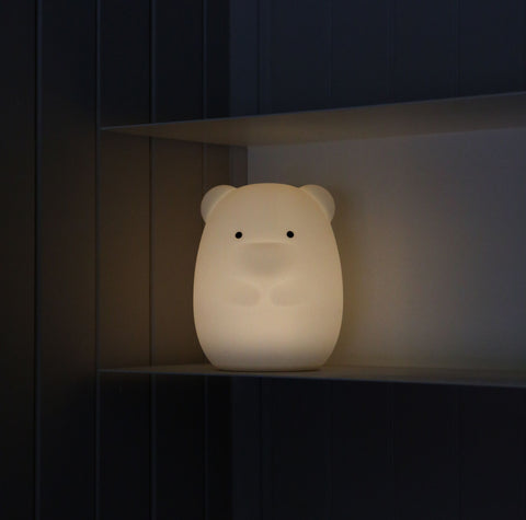 DESIGNSTUFF Bear Kids Night Lamp, Chalk