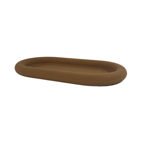 DESIGNSTUFF RUND Bubble Tray, 22cm, Camel