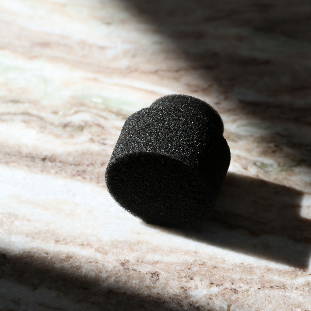 DESIGNSTUFF ETTA Round Silicone Sponge, Black