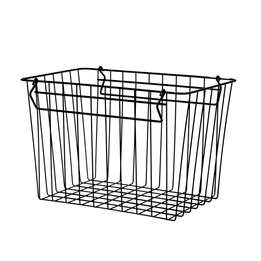 DESIGNSTUFF FORMA Metal Basket, L, Black