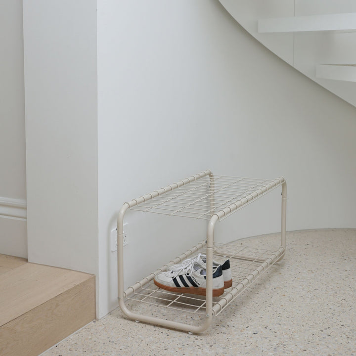 DESIGNSTUFF FORMA Shoe Rack, Sand