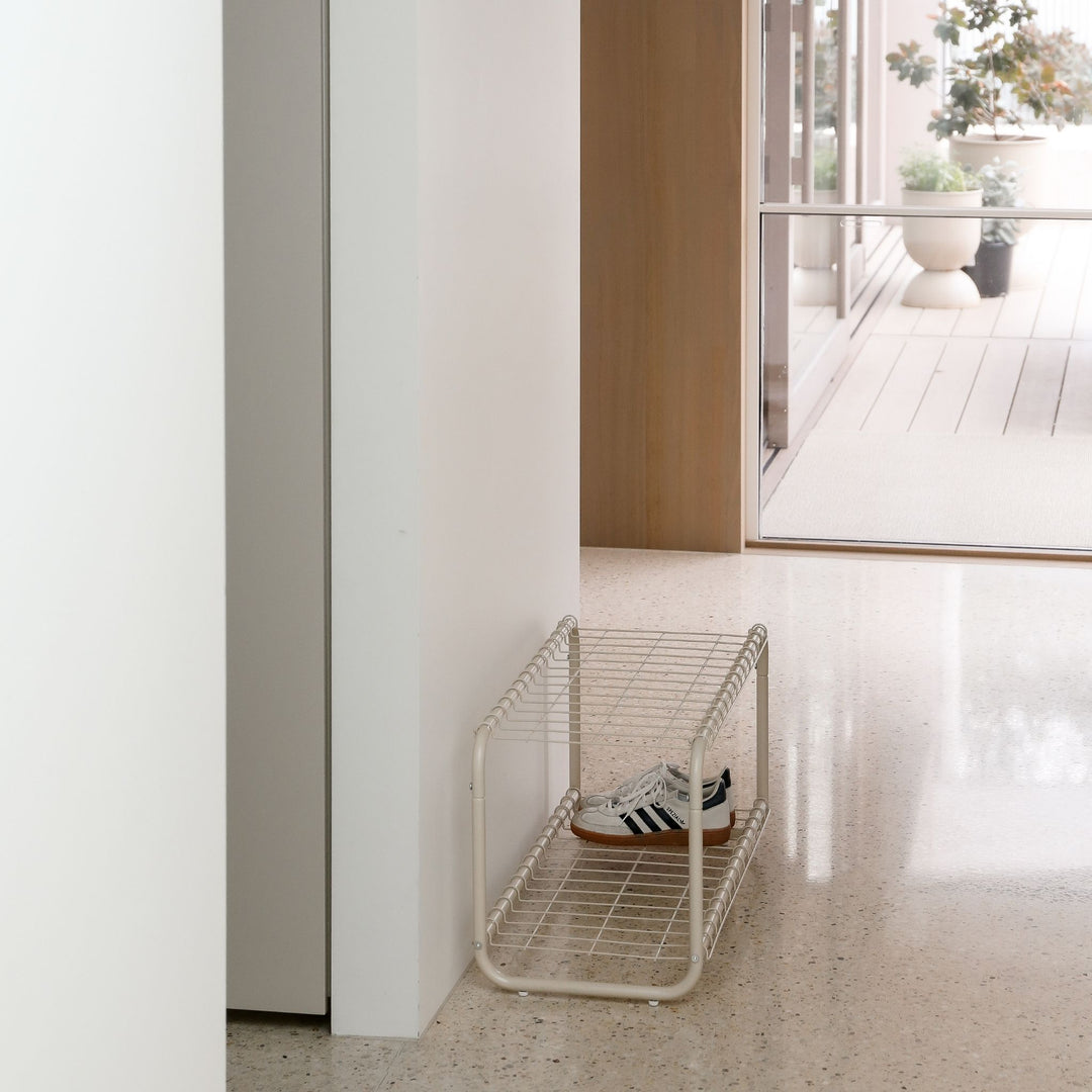 DESIGNSTUFF FORMA Shoe Rack, Sand