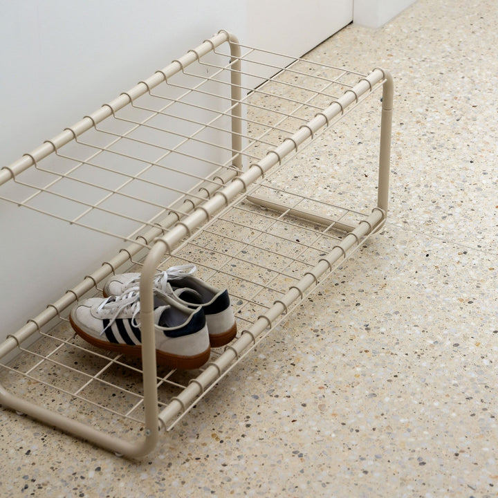DESIGNSTUFF FORMA Shoe Rack, Sand