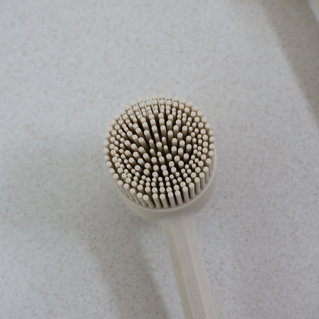 DESIGNSTUFF VANA Dish Brush, Silicone, Sand