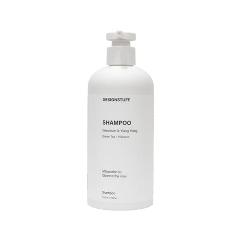 DESIGNSTUFF Shampoo, Geranium & Ylang Ylang, 500mL