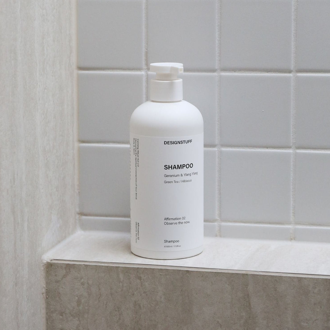 DESIGNSTUFF Saebe Shampoo, Green Tea & Hibiscus, 500ml
