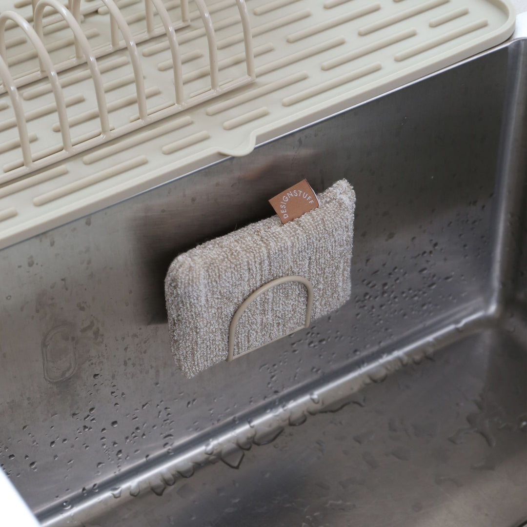 DESIGNSTUFF ETTA Hemp Marle Sponge, Camel (Set of 2)