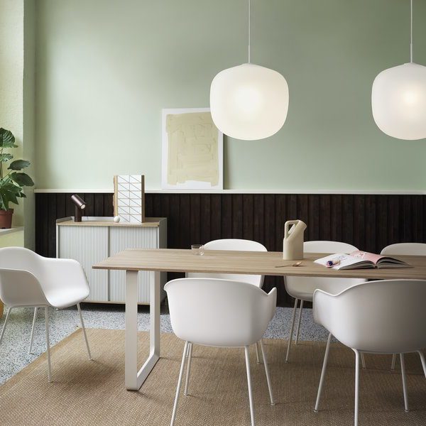 MUUTO Rime Pendant Light, Opal White – 4 Sizes