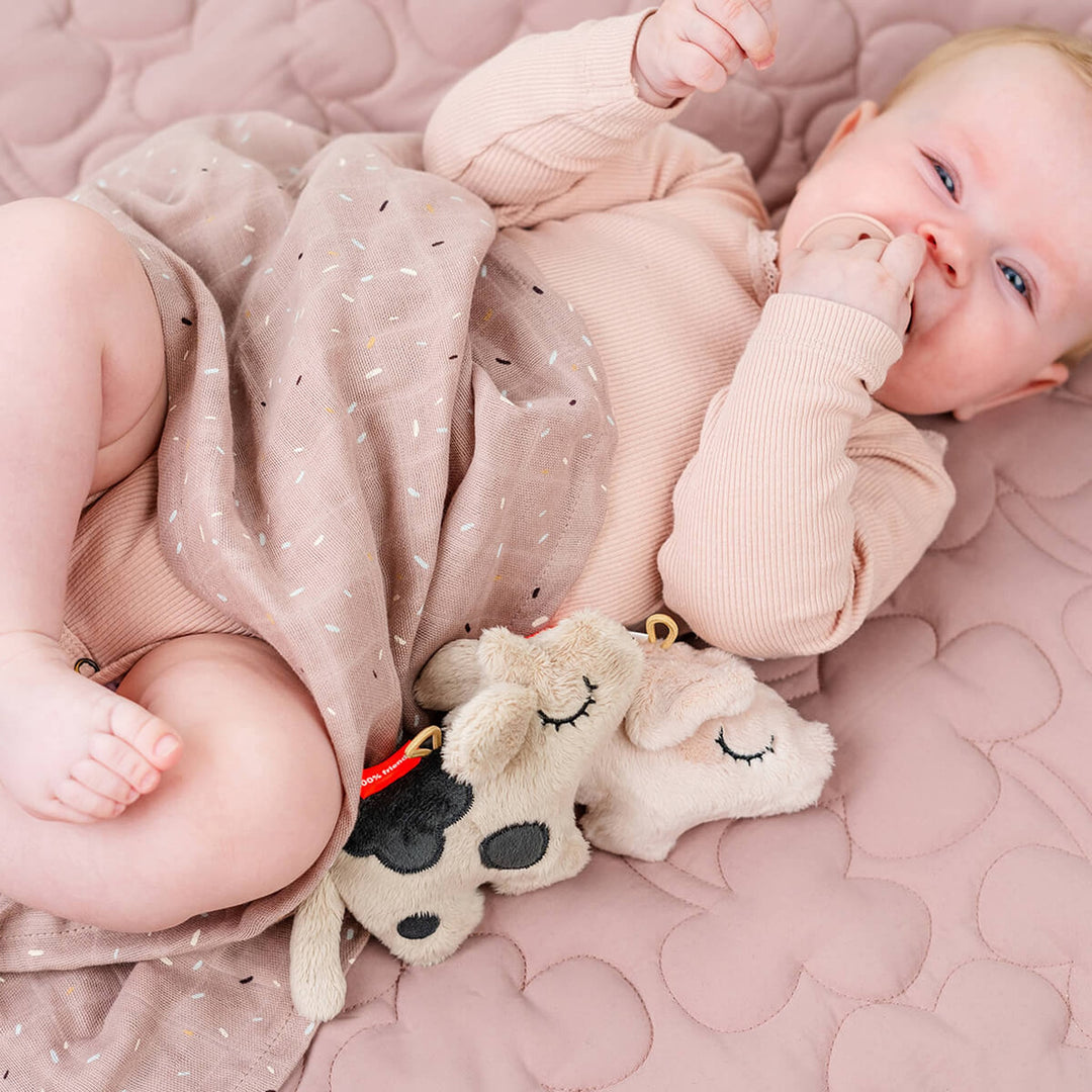 DONE BY DEER Tiny Sensory Rattle, Dotti, Sand