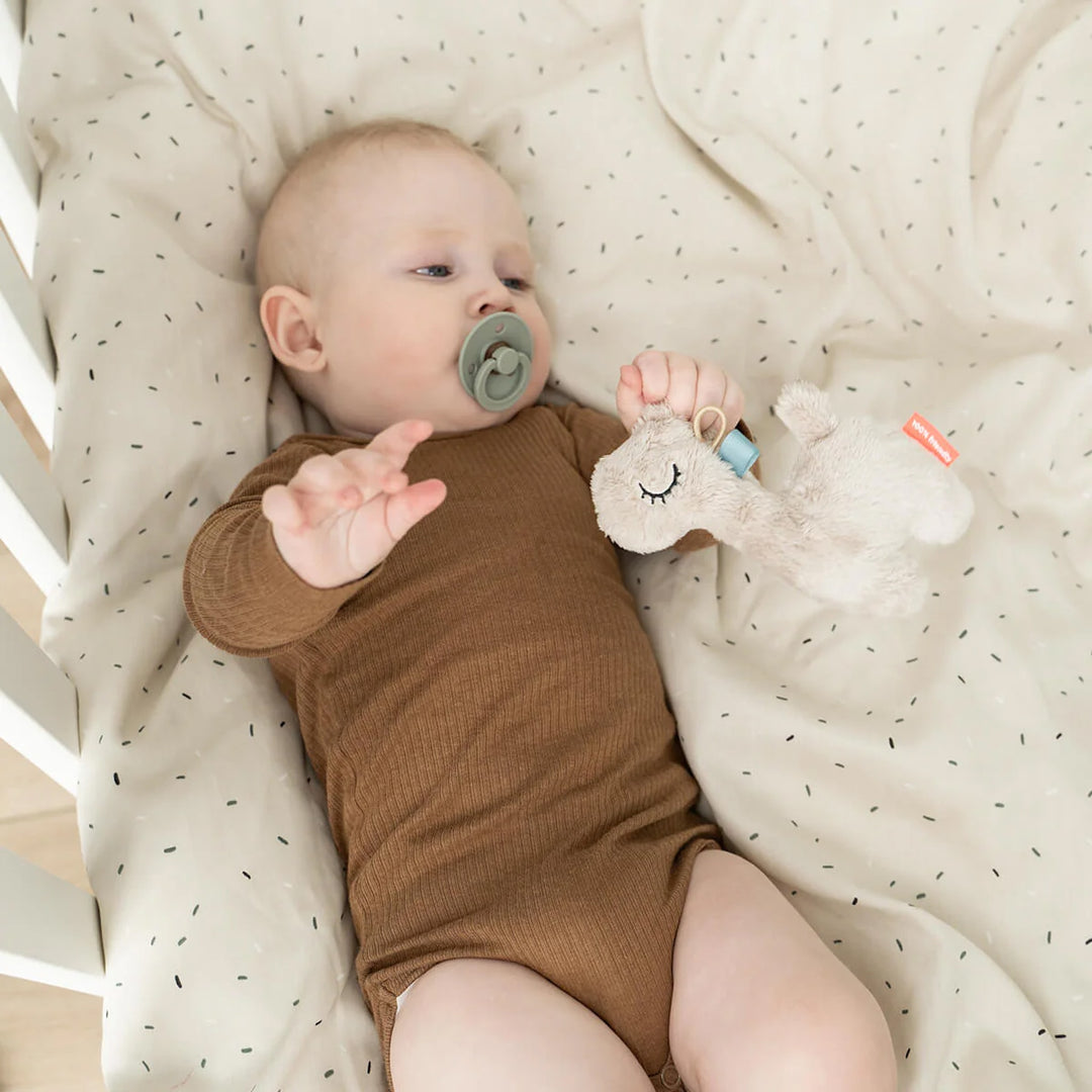 DONE BY DEER Tiny Sensory Rattle, Lalee, Sand