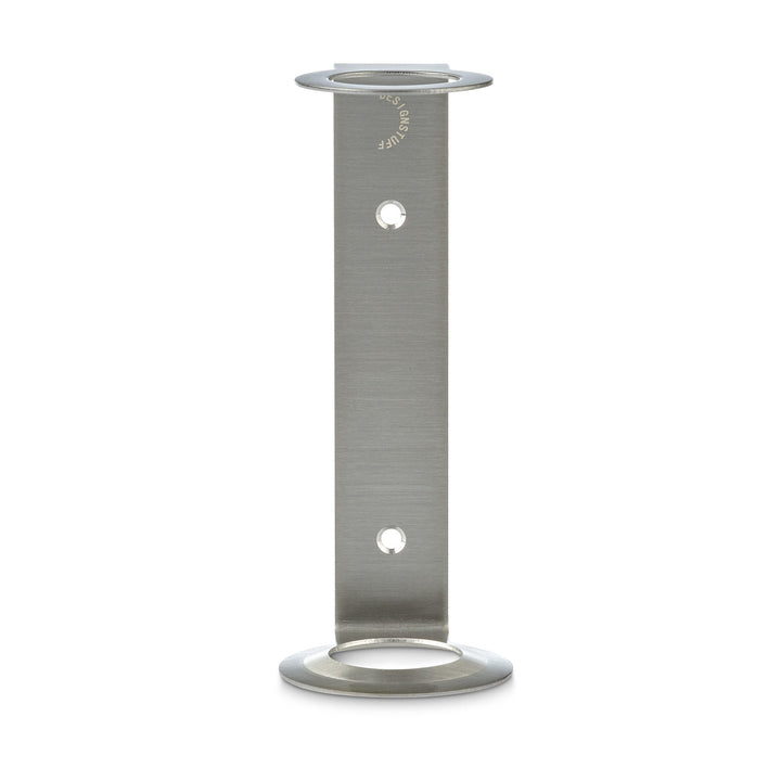 DESIGNSTUFF Single Soap Dispenser Holder, Brushed Steel