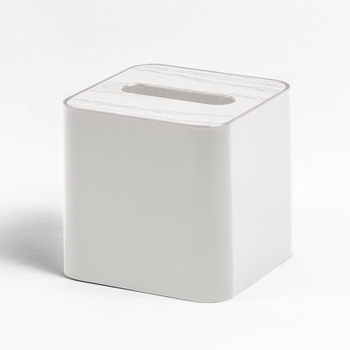 DESIGNSTUFF Square Tissue Box, White