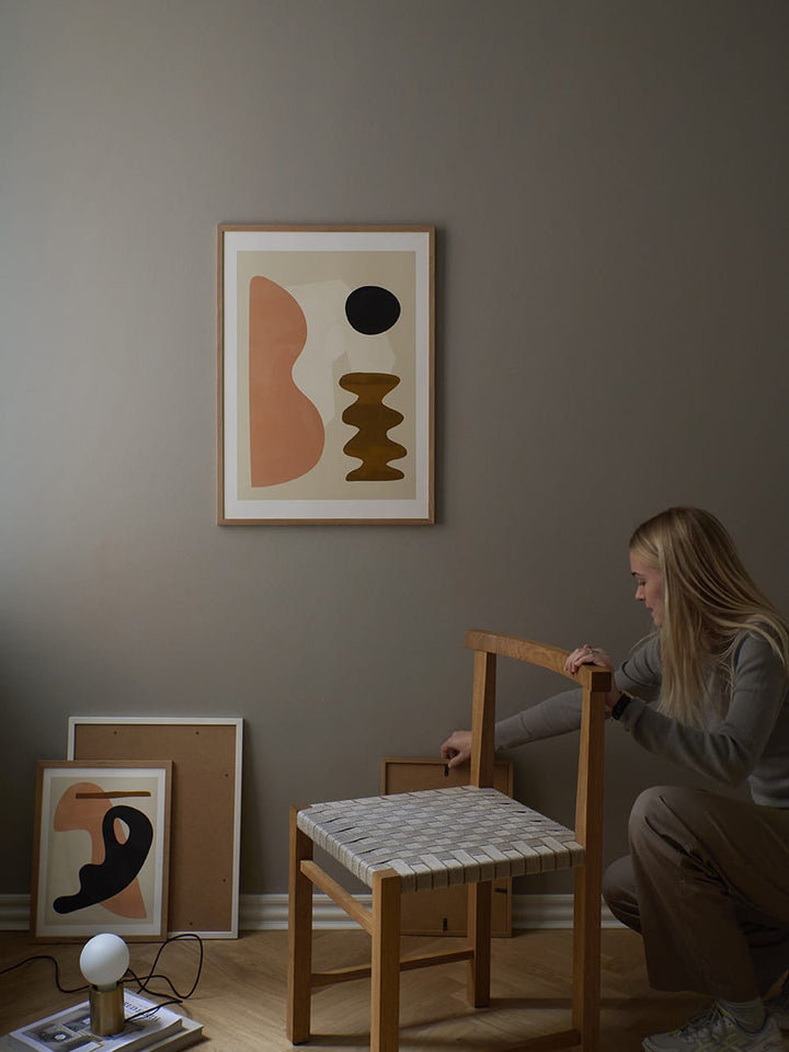 THE POSTER CLUB Jan Skacelik, Skulptural 02, Poster Art Print, 2 Sizes