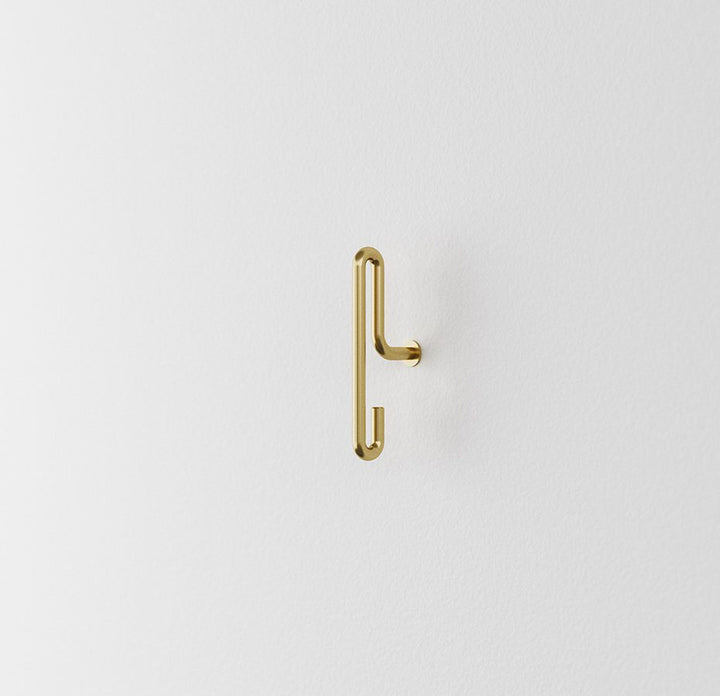 MOEBE Wall Hook Matt Gold, Small (Set of 2)