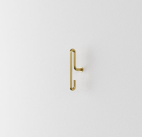 MOEBE Wall Hook Matt Gold, Small (Set of 2)