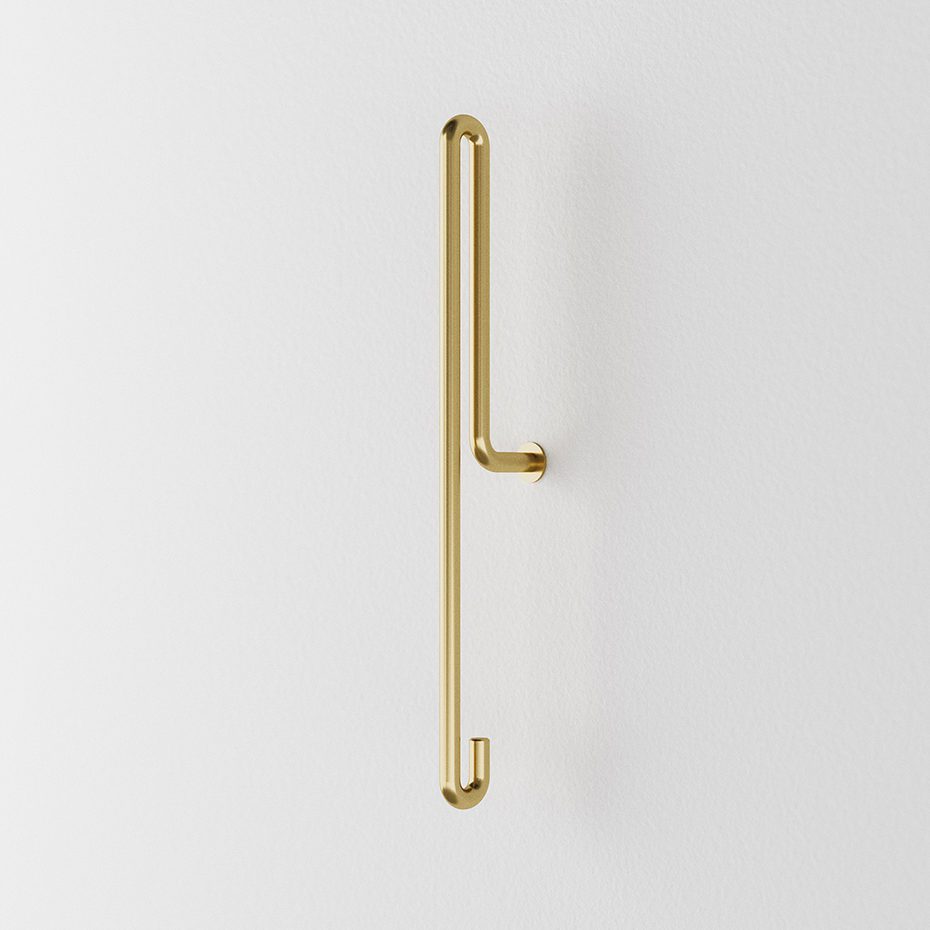 MOEBE Wall Hook Matt Gold, Large