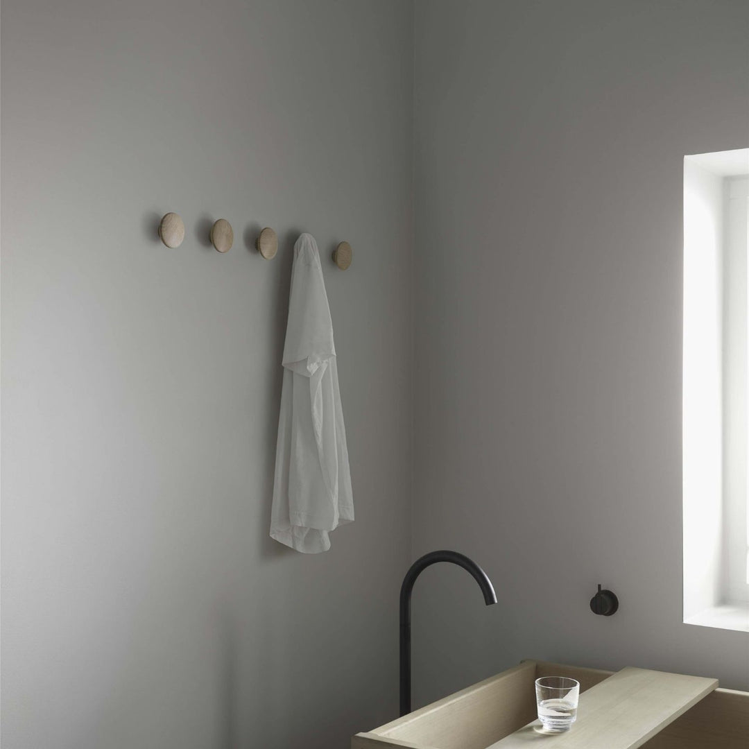 MUUTO The Dots Wall Hook Door Knob, Natural Oak