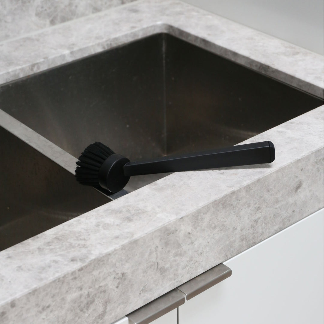 Set Lavandino Zone Denmark - Accessorio Bagno In Metallo Con Spazzola E Dispenser - Foto 4