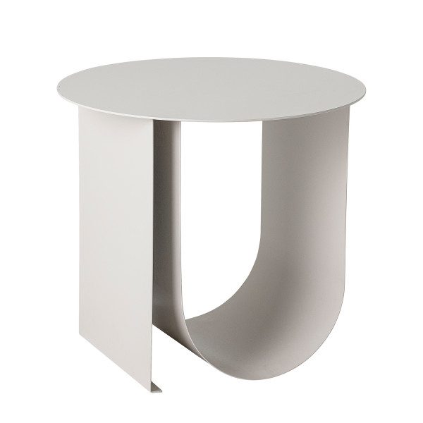 BLOOMINGVILLE Cher Side Table / Bedside Table Off White Metal