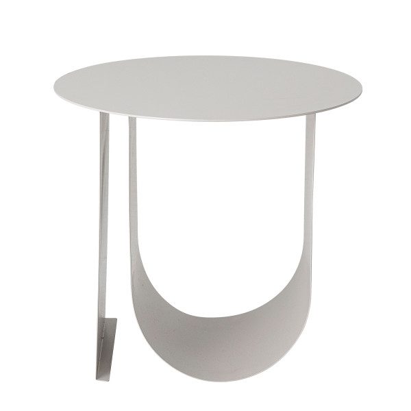 BLOOMINGVILLE Cher Side Table / Bedside Table Off White Metal