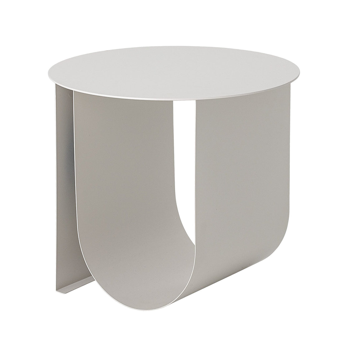 BLOOMINGVILLE Cher Side Table / Bedside Table Off White Metal