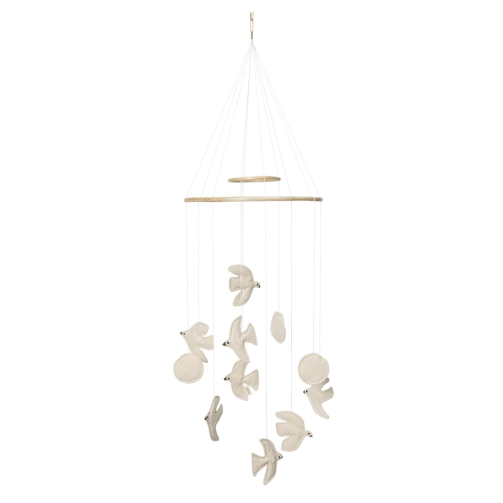 Designstuff - ferm LIVING Swif Bird Mobile, Undyed pack shot