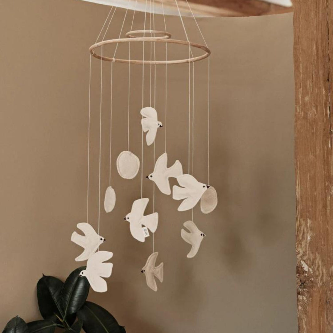 Designstuff - ferm LIVING Swif Bird Mobile, Undyed