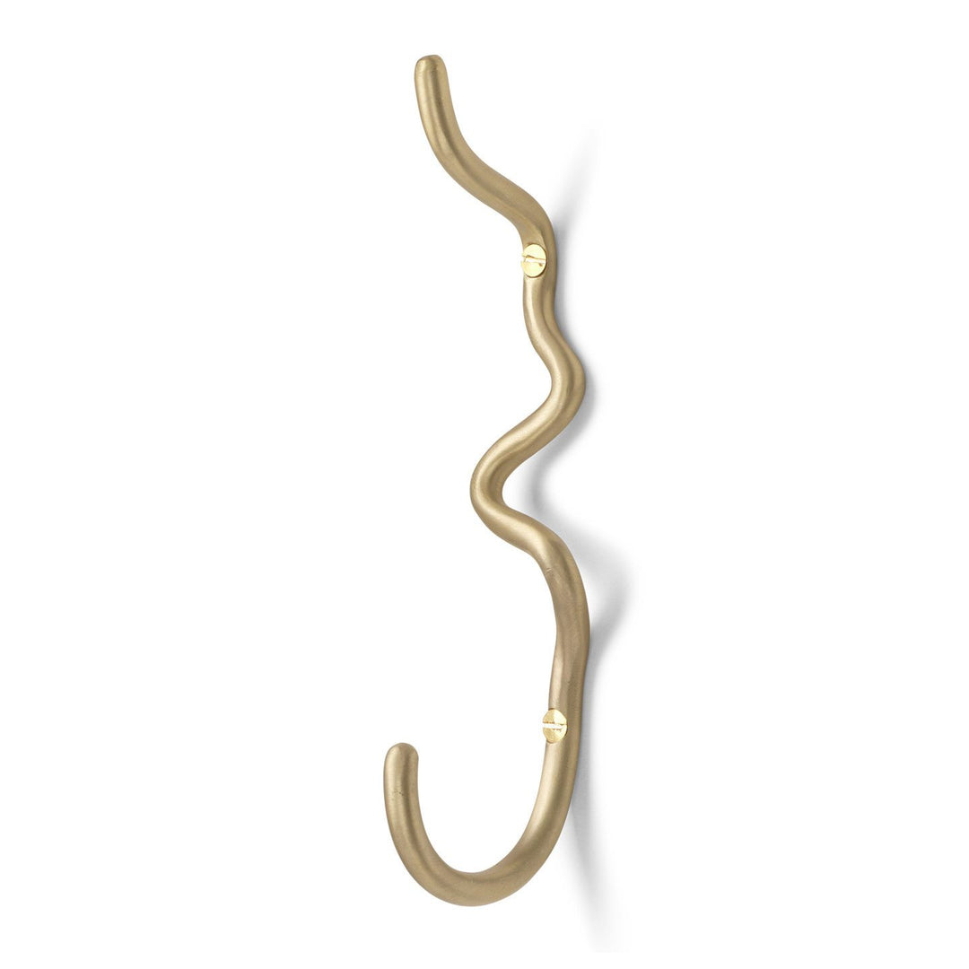 ferm LIVING Curvature Hook, Brass