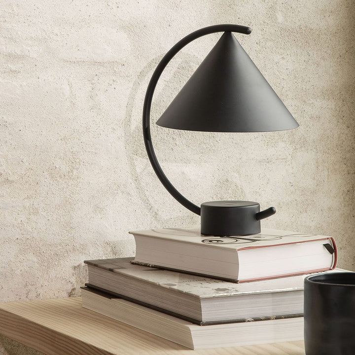 ferm LIVING Meridian Table Lamp, Portable, Black